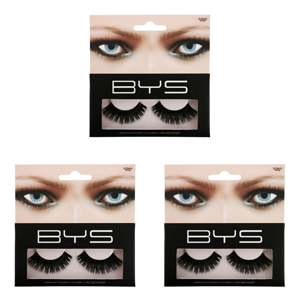 3PK BYS Ultimate Tease Lash Extensions Black