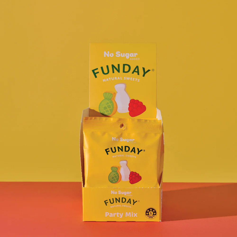 12pc Funday 50g Natural Sweets Party Mix No Sugar Added