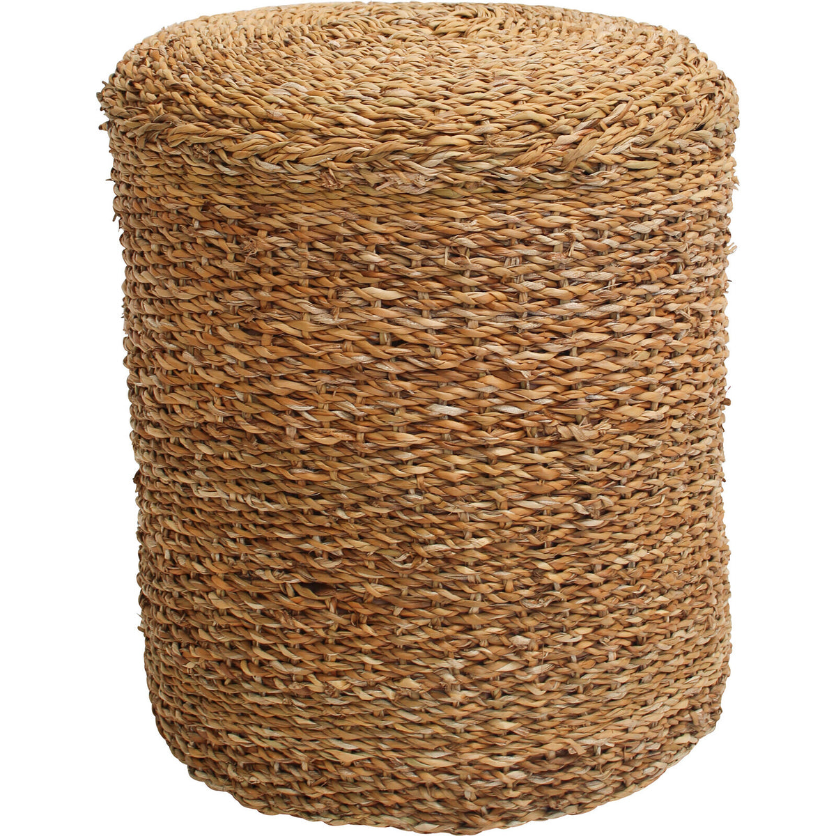 LVD Seagrass/Coconut Fibre/Cotton 42cm Woven Stool Home Furniture Round - Brown