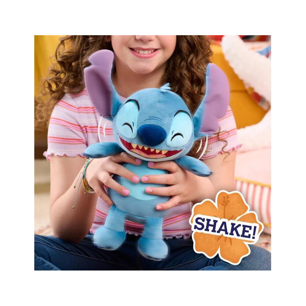 Lilo & Stitch Disney Crack Me Up Feature Interactive Plush 28cm For Ages 3y+