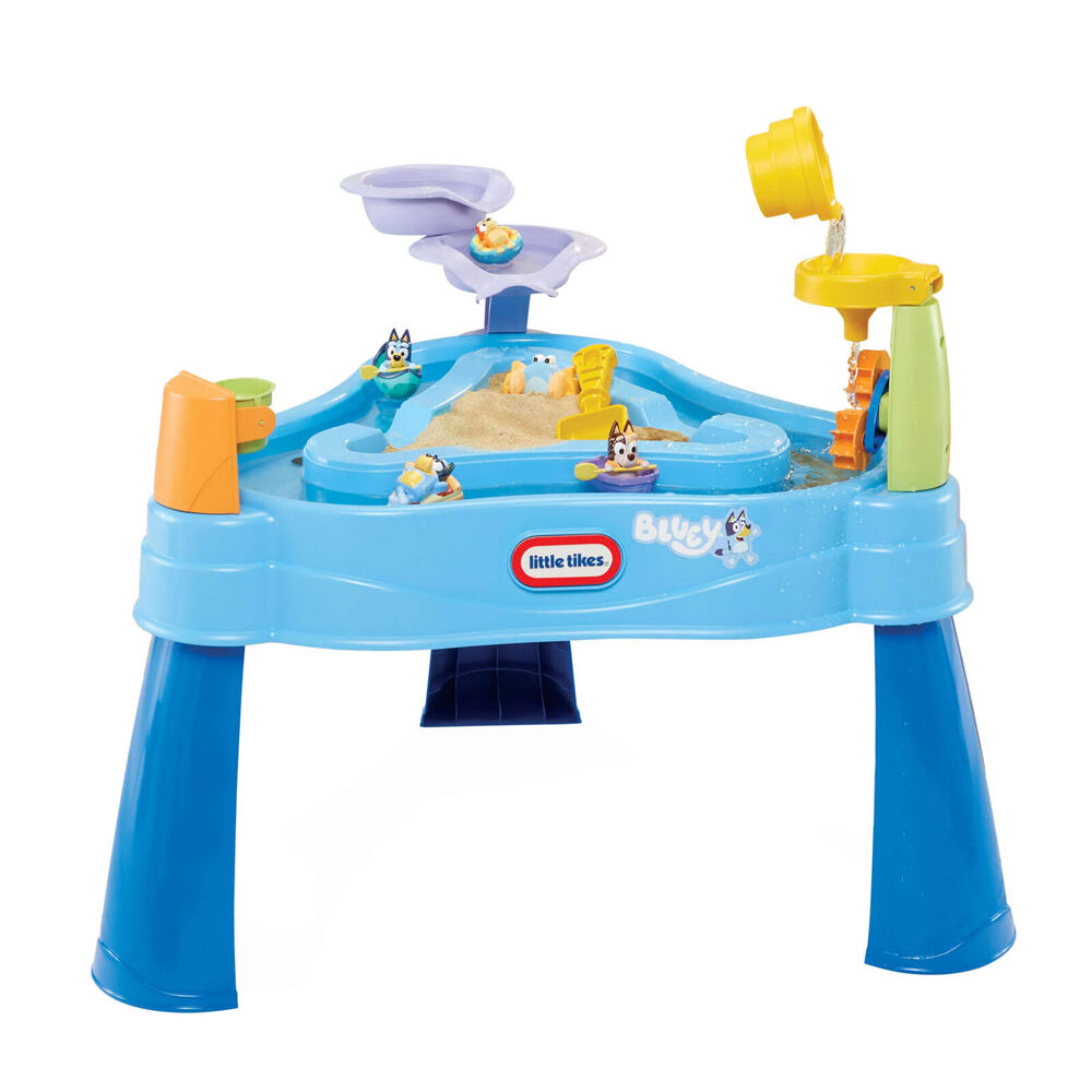 Little Tikes Bluey Beach Table w/6 Accessories Sand/Water Toy For Ages 1y+