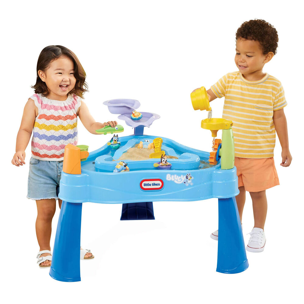 Little Tikes Bluey Beach Table w/6 Accessories Sand/Water Toy For Ages 1y+