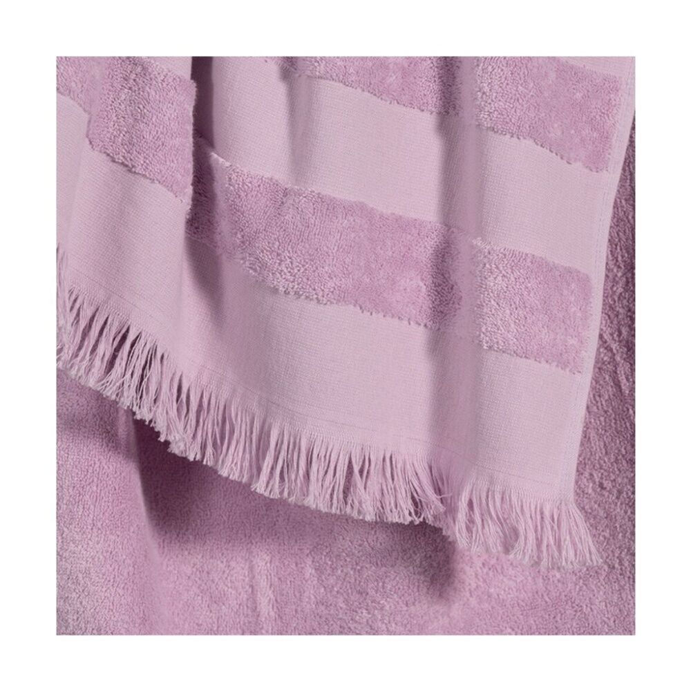 Canningvale Capresi Kids/Childrens Hooded Beach Towel Lilac Purple Stripe 3Y+