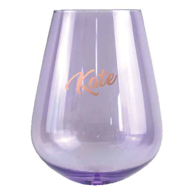 2pc Kate Stemless 13cm/600ml Wine Glass Drinking Tumbler Set