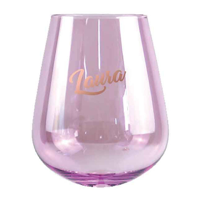 2pc Laura Stemless 13cm/600ml Wine Glass Drinking Tumbler Set