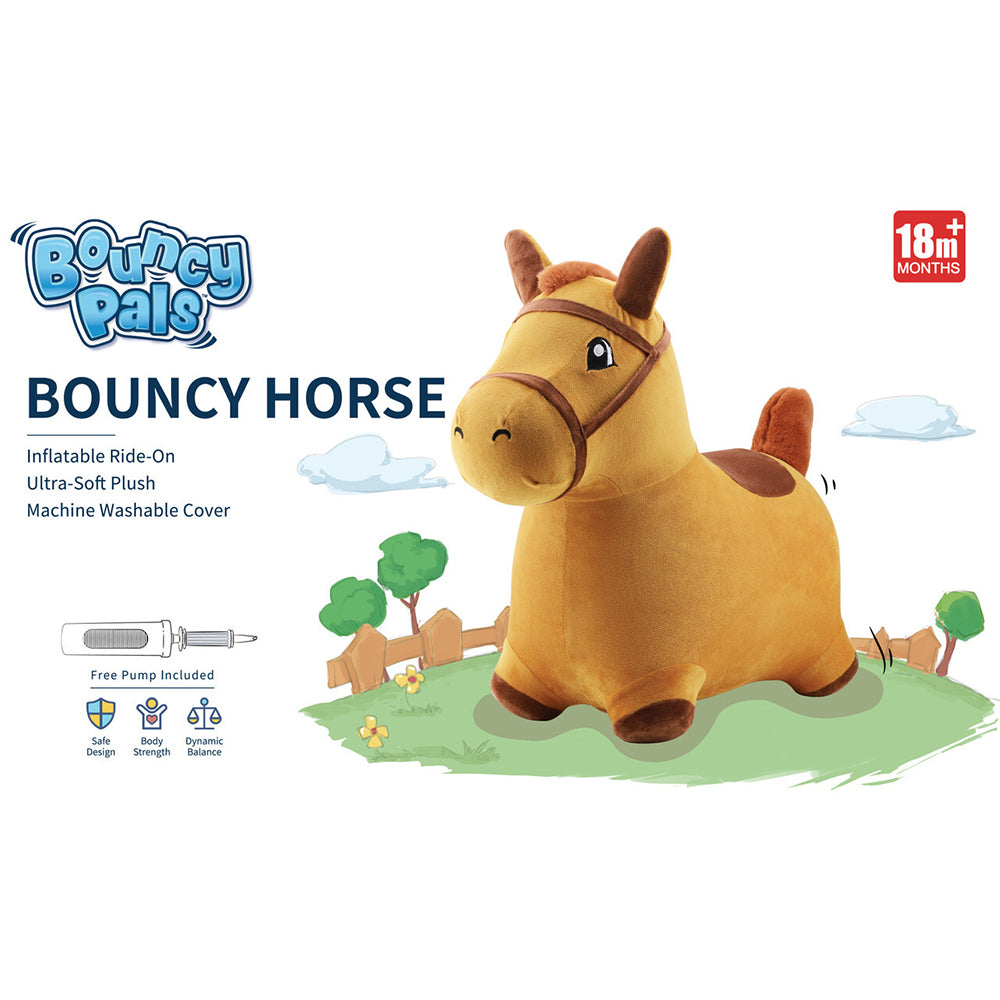 iPlay iLearn 33cm Bouncy Horse Kids/Children 18m+ Brown