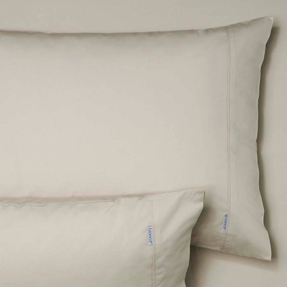 Bianca Heston 300TC Percale Cotton Sheet Combo Set Stone - King Bed