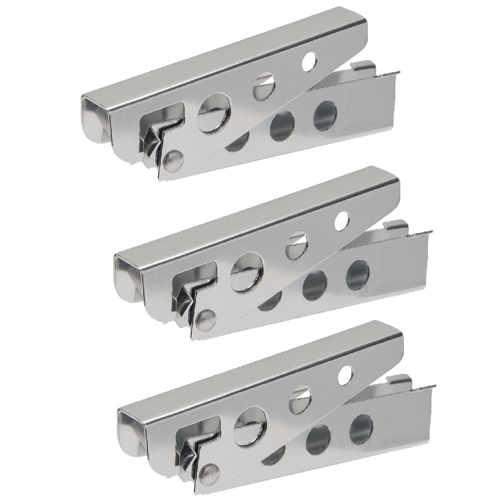 3PK Elemental 14.5cm Billy Can Holder Lifter/Carrier - Silver