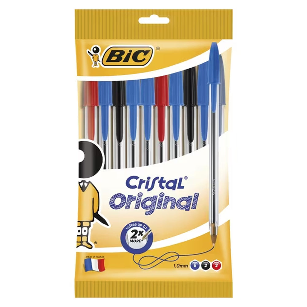 120pc Bic Cristal Original Ballpoint Pen - Assorted
