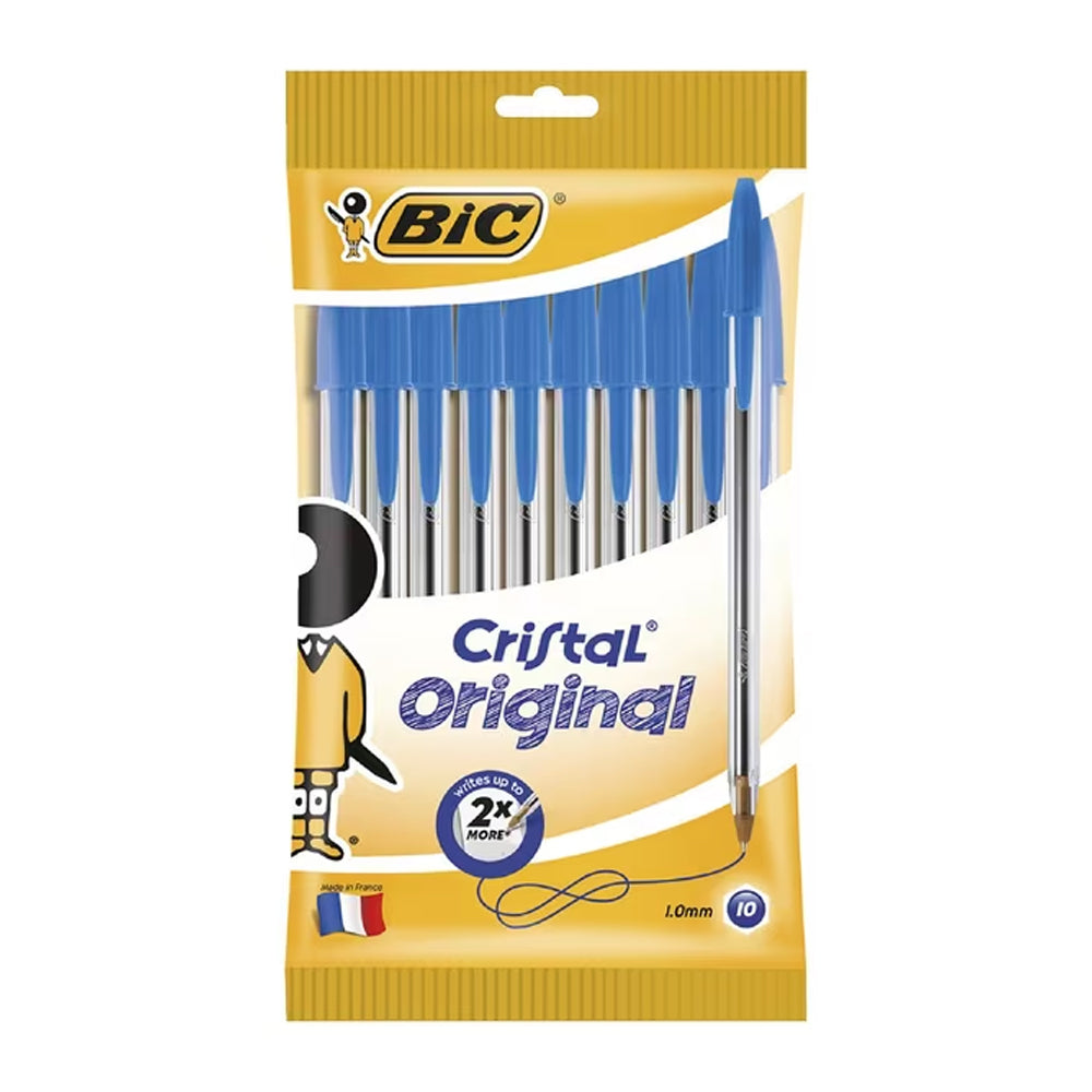 120pc Bic Cristal Original Ballpoint Pen 1.0mm Nib - Blue