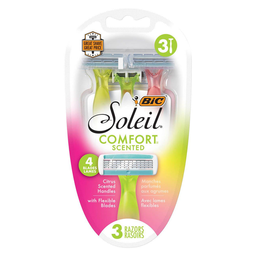18pc Bic Soleil Comfort Bella Women Razors Scented