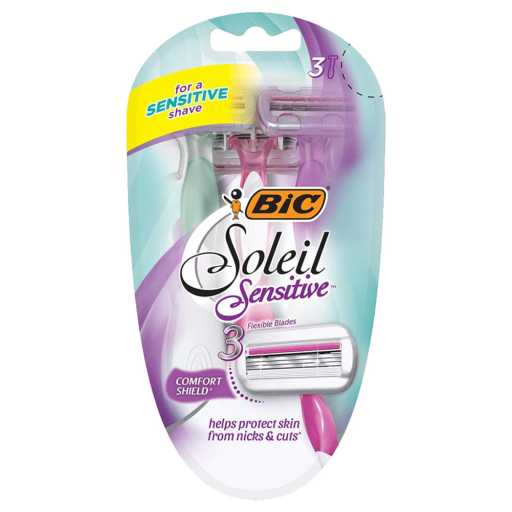 18pc Bic Soleil Sensitive 3-Blade Women's Razors