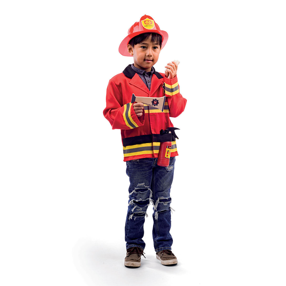 Bigjigs Toys Firefighter Jacket & Tools Dress Up Kids Pretend Play 3-5y