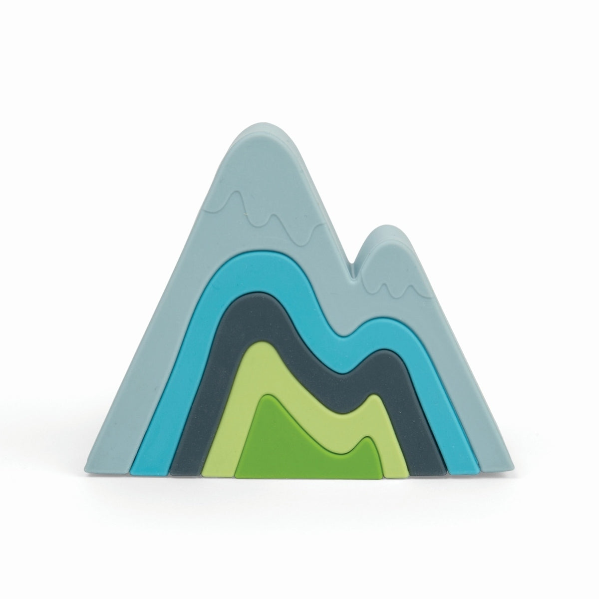 5pc Bigjigs Toys Silicone Mountain Stacker Baby/Toddler Toy 12m+
