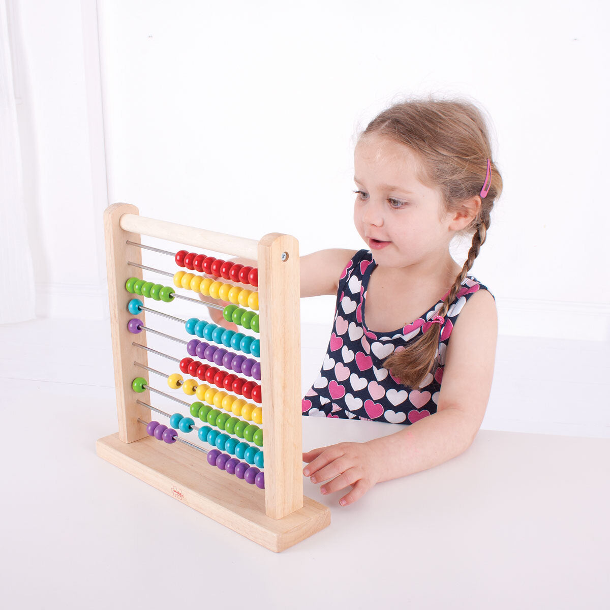 Bigjigs Toys Wooden Abacus Kids Educational Toy 18m+