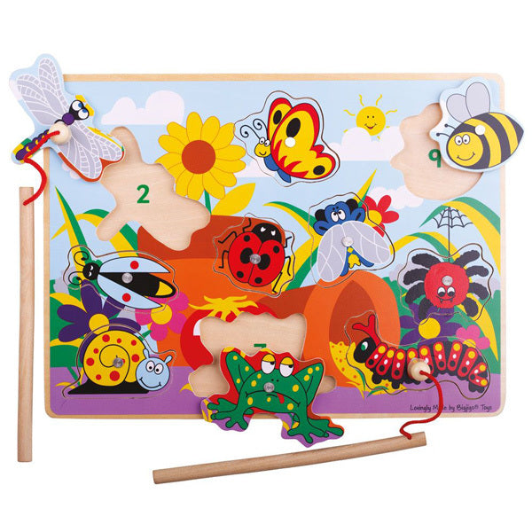 Bigjigs Toys 30cm Magnetic Bugs Fun Kids/Children Wooden Toy 18m+