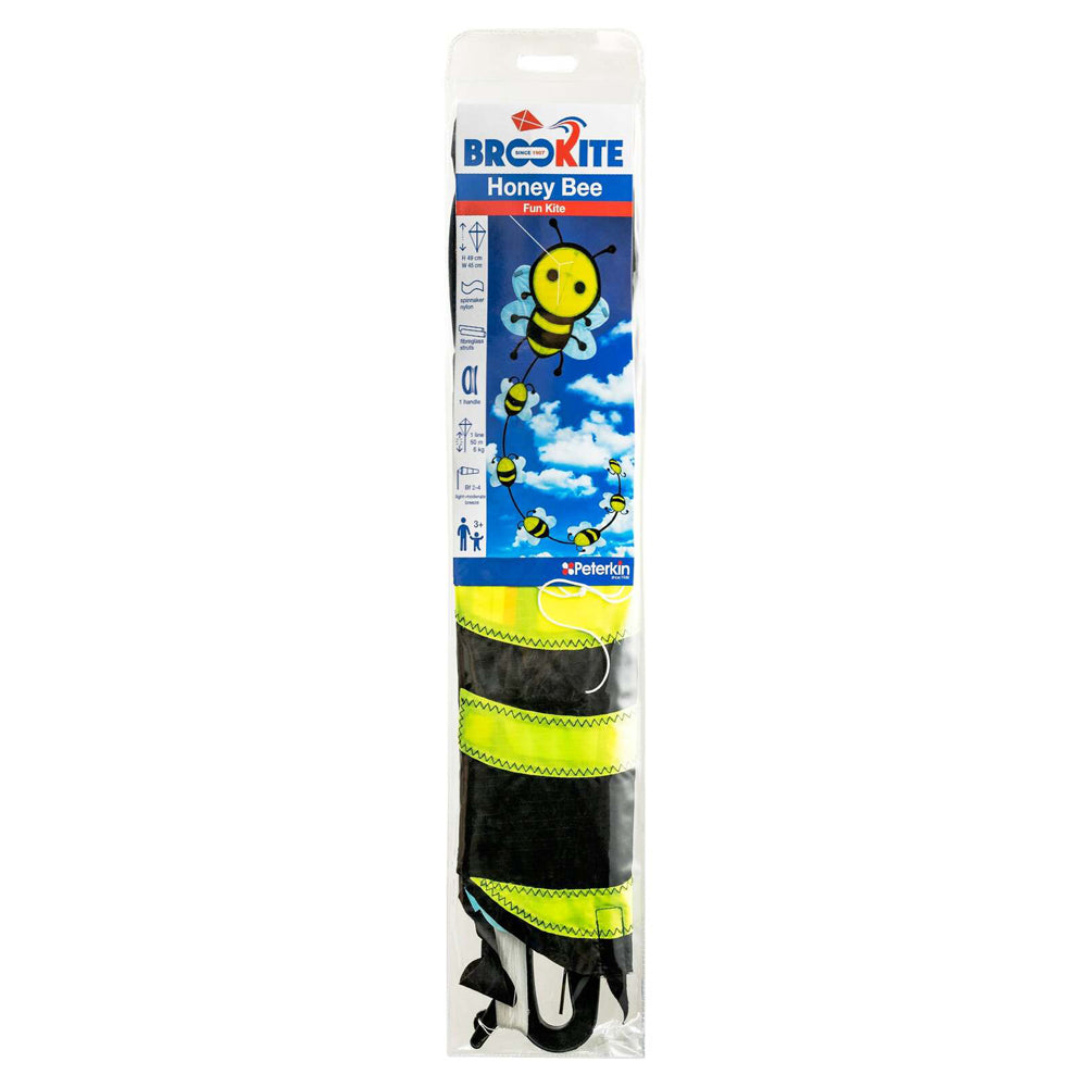 Brookite Honey Bee Kite Kids Outdoor 49cm Flying Toy 3y+