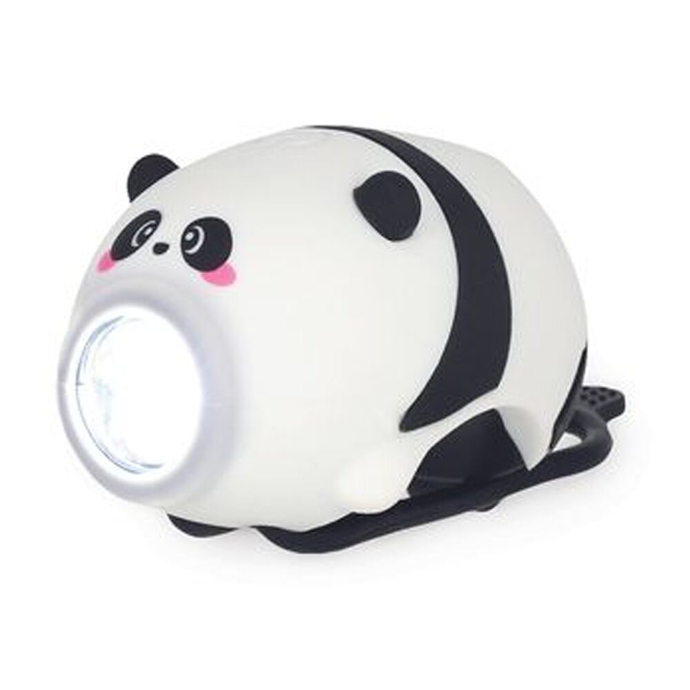 Legami Rechargeable Front Bike Light & Bell w/3 Modes 5 Sounds Cycling Panda