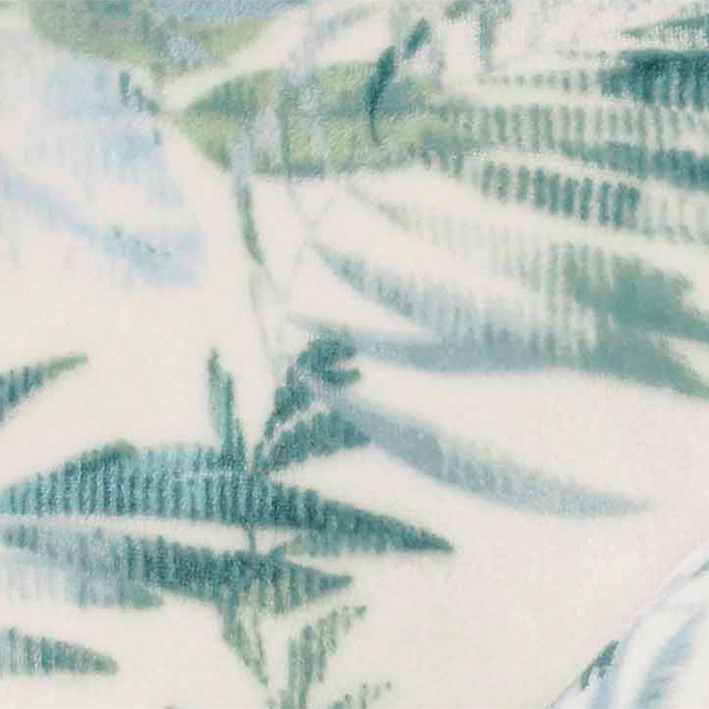 Tommy Bahama Wallpaper Leaves Queen/King Size Blanket Castaway Green