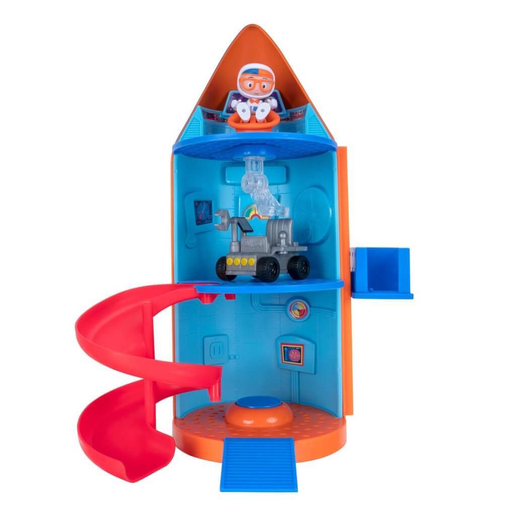 11pc Blippi Large Play Set Rocket Ship