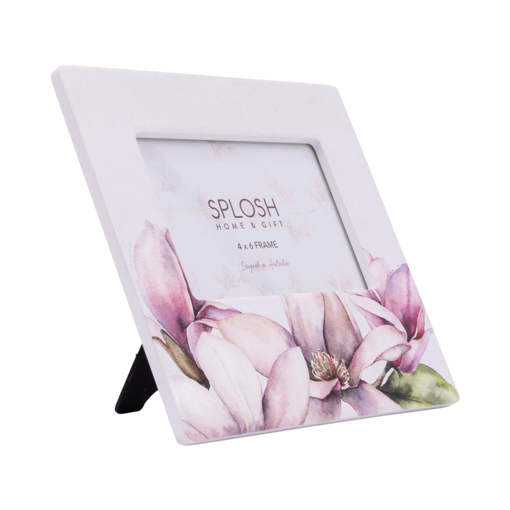 2PK Splosh Blossom 4x6" Ceramic Picture Frame Photo Holder Wall Hanging