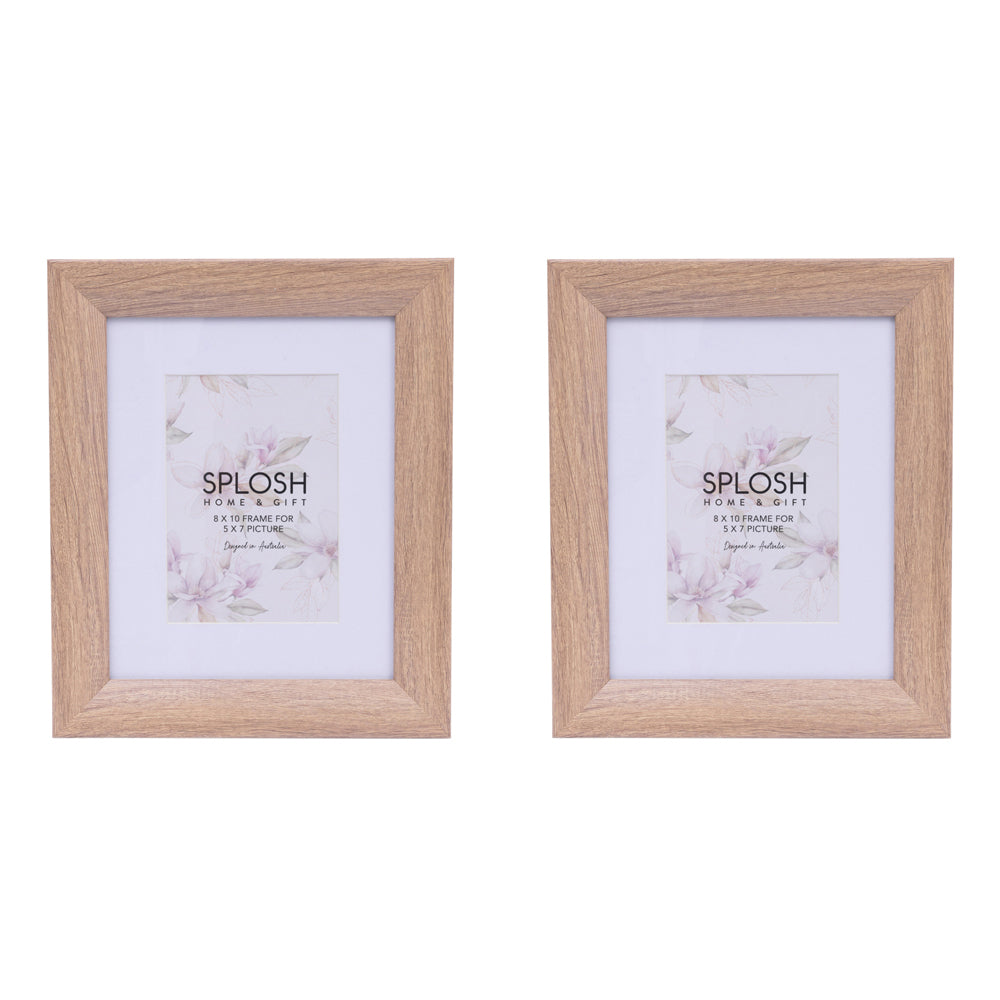 2PK Splosh Blossom 5x7" Wooden Picture Frame Photo Holder Wall Hanging