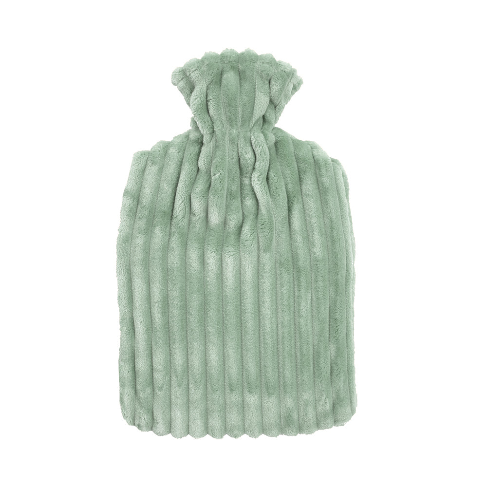 Bambury Silky soft Bed Channel Hot Water Bottle Eucalyptus 2L