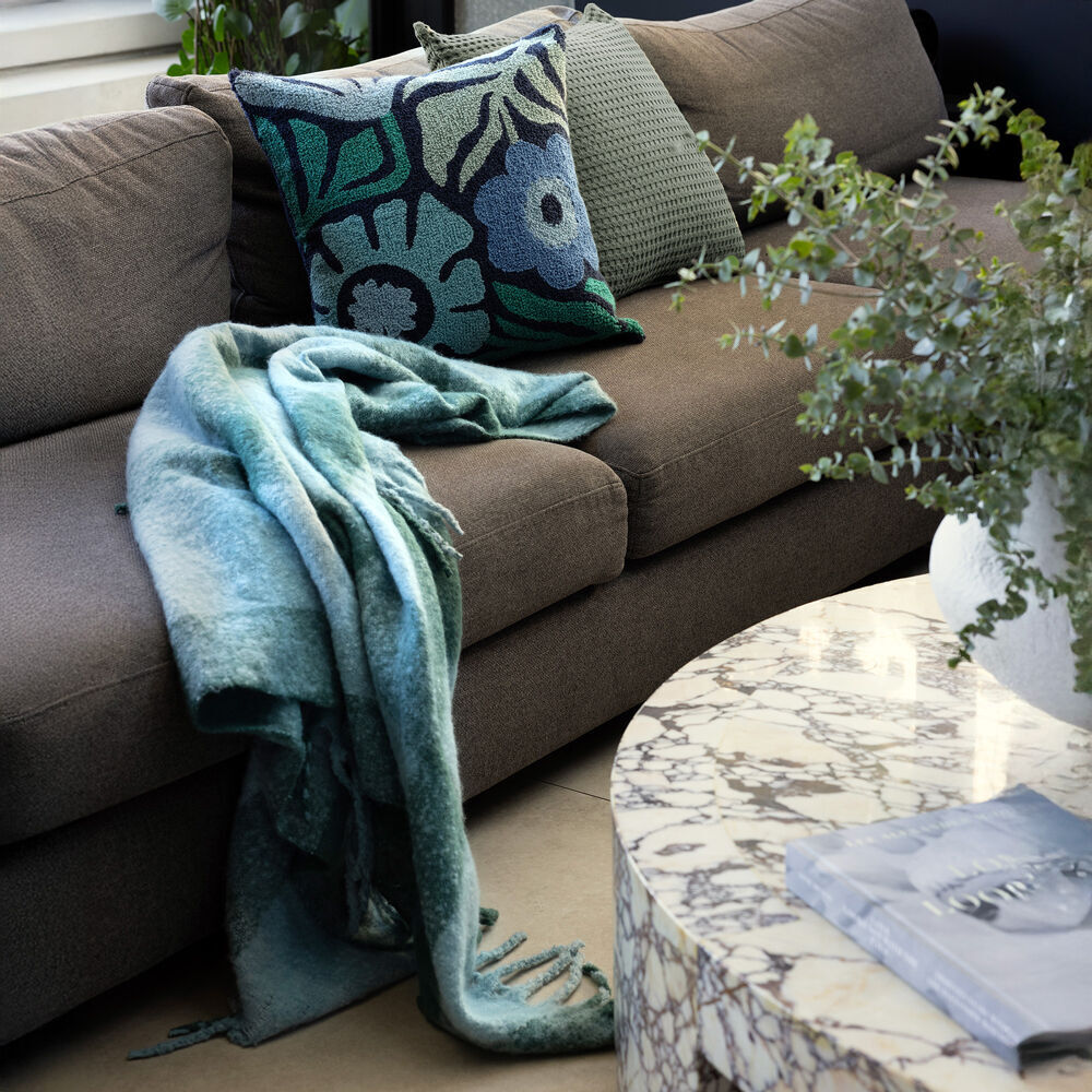 Bambury Cosmo Warm Sofa/Couch Blanket Soft Bedroom Throw 130x200cm Aqua