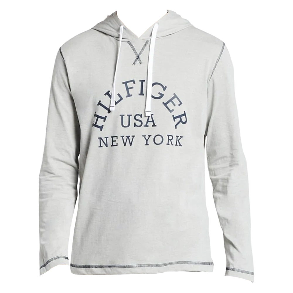 Tommy Hilfiger Men's Size S Sleepwear Jersey Hoodie Grey Heather