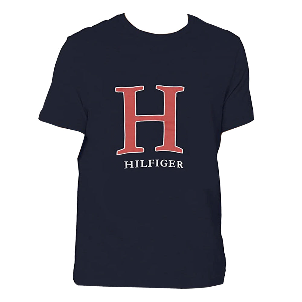 Tommy Hilfiger Men's Size L Sleepwear Graphic Tee Dark Navy