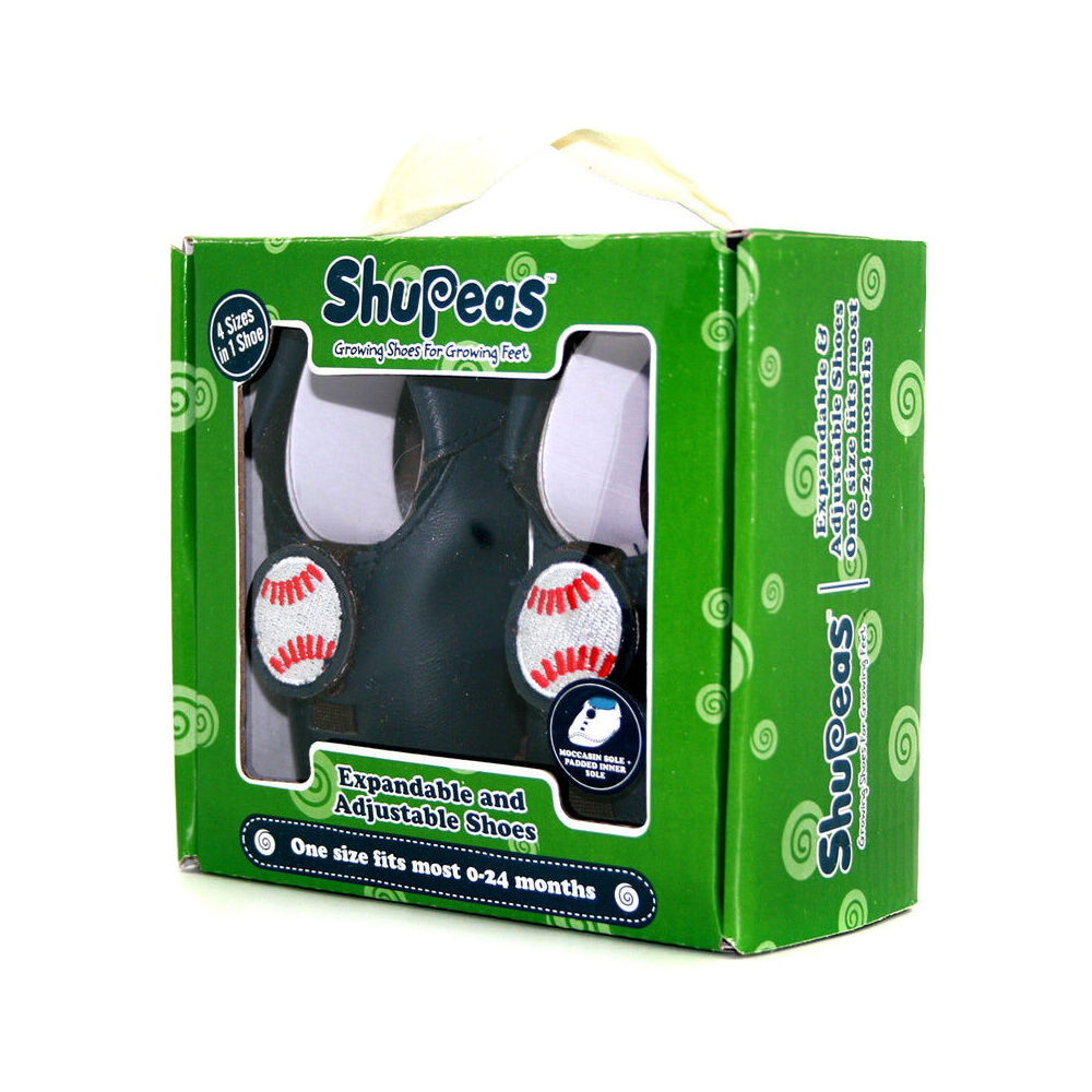 Shupea Leather Soft Sole Suede Baby Shoes Adjustable Baseball Up to 18m