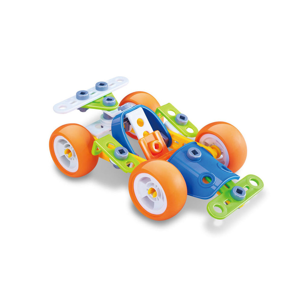 60pc Construct-It Flexibles Build a Race Car Building Toy Set STEM w/Tools 5y+