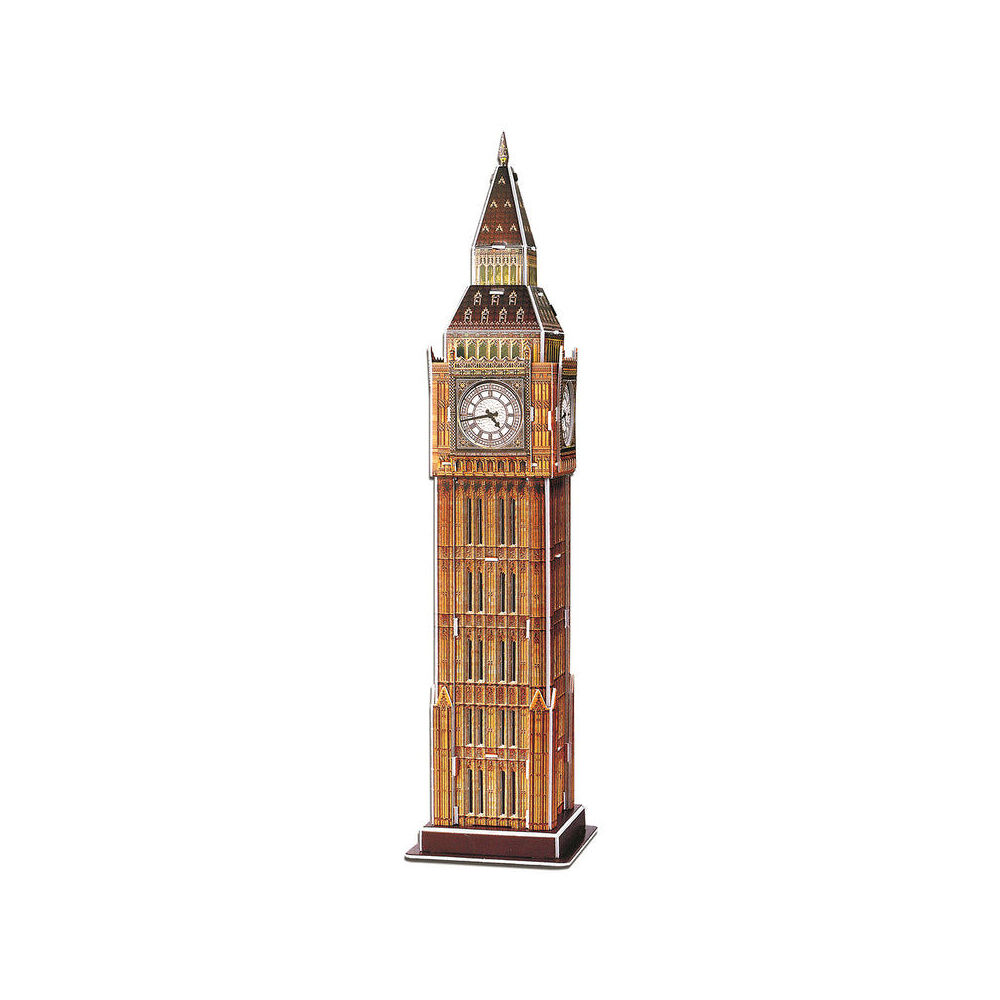 31pc Puzzlemaster 3D Big Ben Papercraft Model No Glue Needed Famous Landmark 8y+