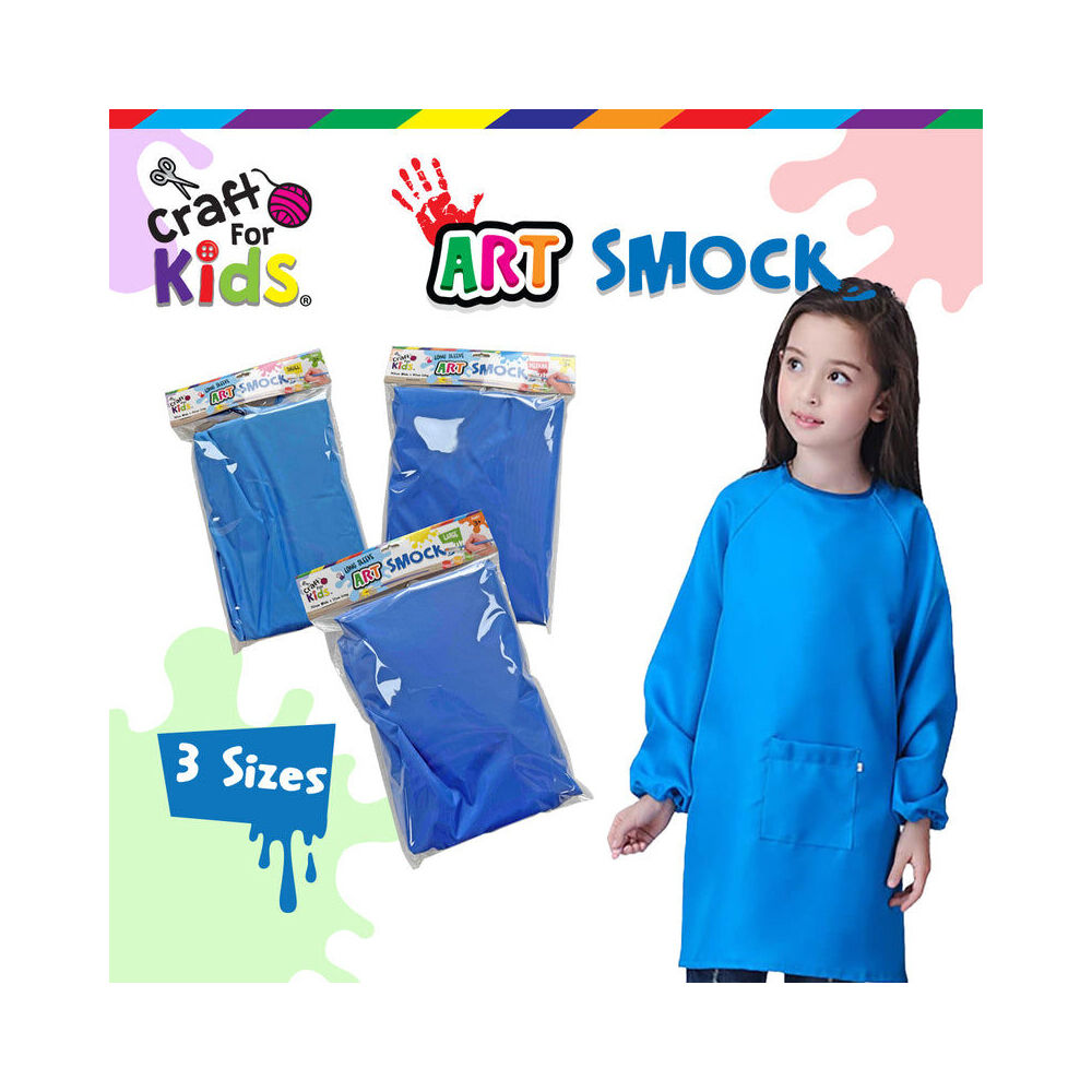 Craft For Kids Long Sleeve Art Smock Water-Resistant Medium 60x67cm 5y+