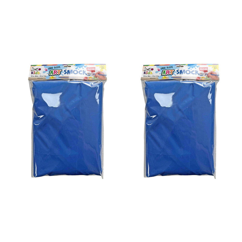 2PK Craft For Kids Long Sleeve Art Smock Water-Resistant Medium 60x67cm 5y+