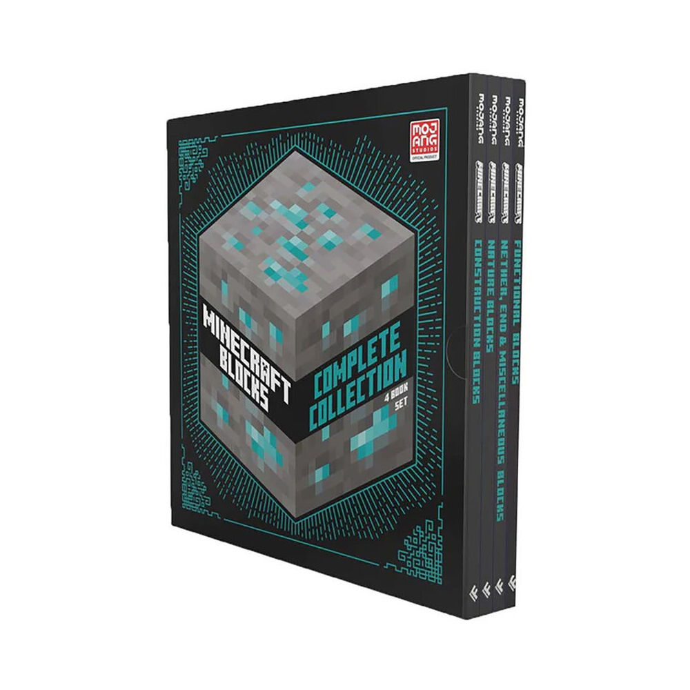 Minecraft Blocks Complete Collection 4 Hardback Book Slipcase Set Mojang AB