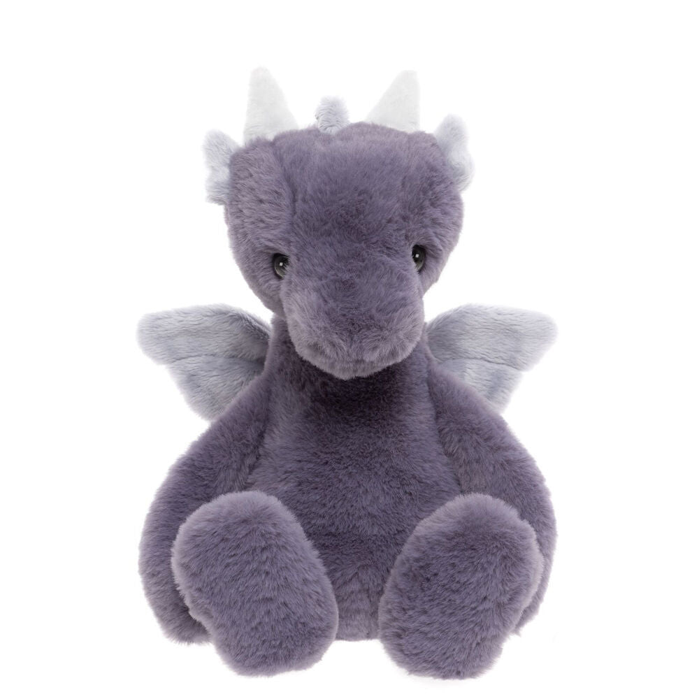 2pc Charlie Bears Draco Dragon Soft Lavender & Denim Soft Plush Toy 0y+