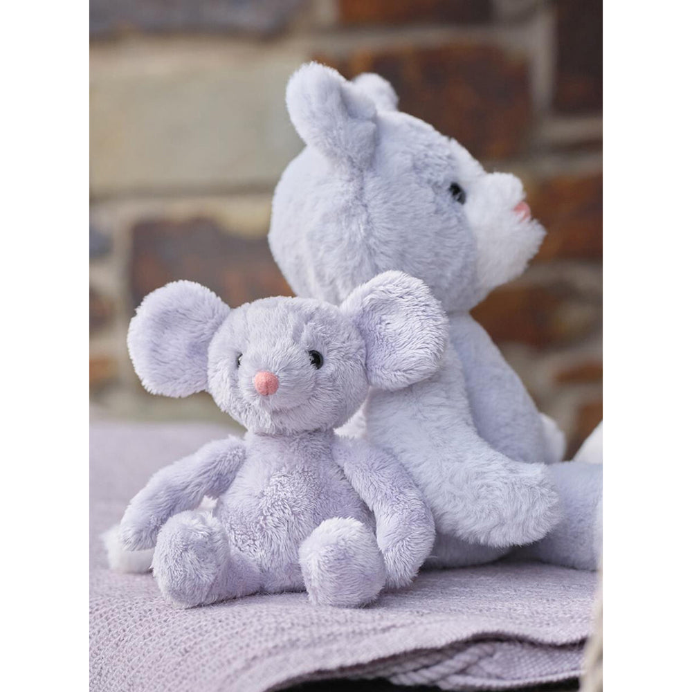 2PK Charlie Bears Bear & Me Baby Pip Mouse 17x6cm - Purple 0m+