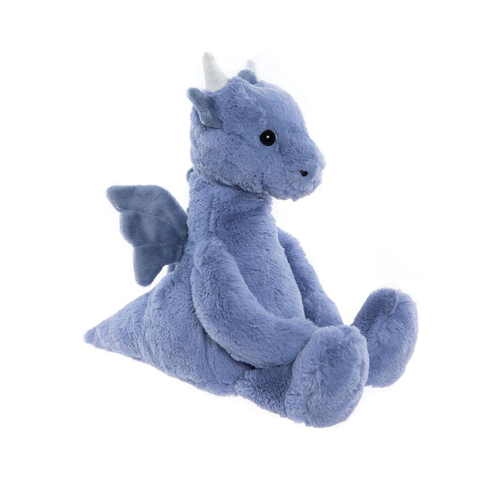 Charlie Bears Draco Dragon Denim Blue 33cm Baby/Infant Soft Plush Toy 0y+