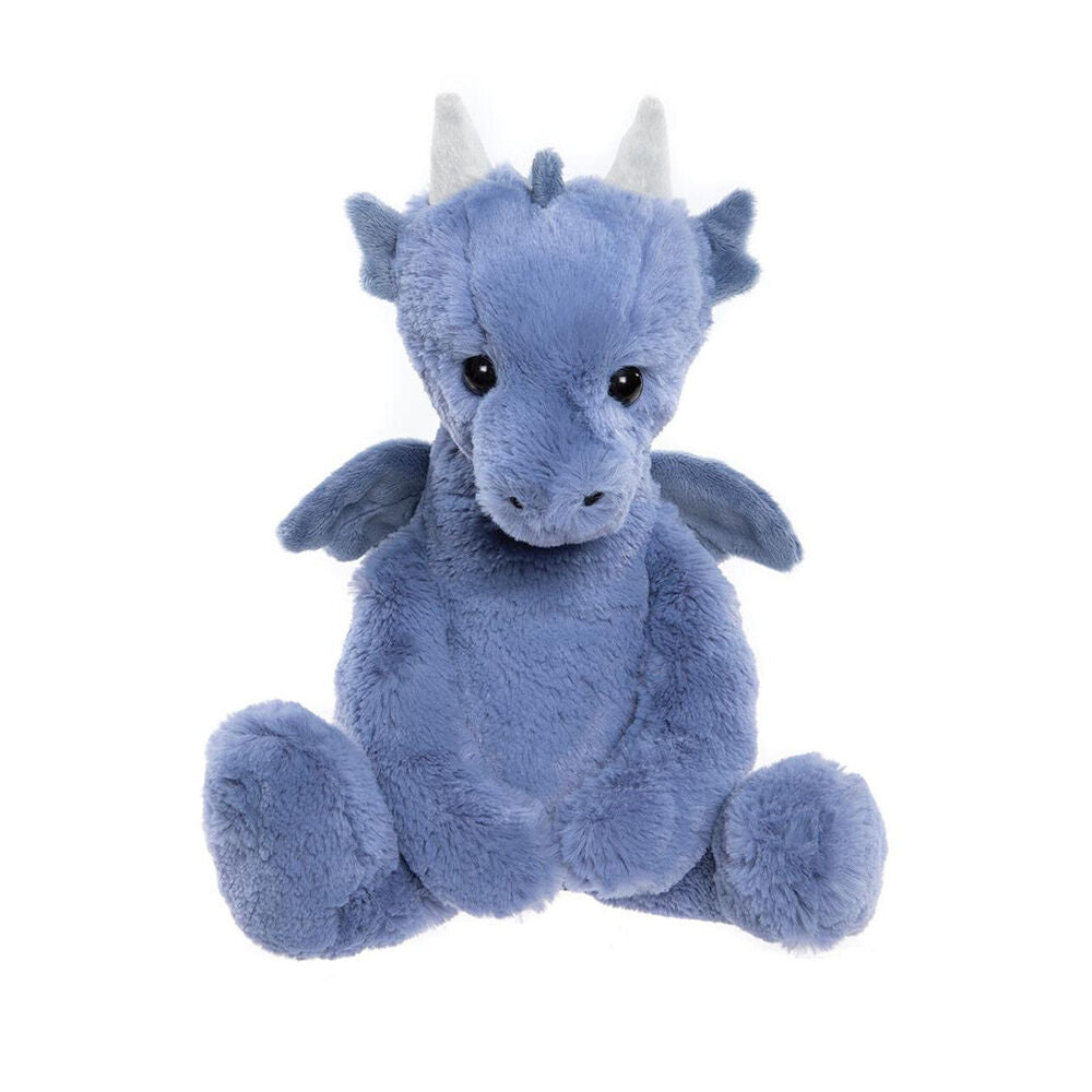 Charlie Bears Draco Dragon Denim Blue 33cm Baby/Infant Soft Plush Toy 0y+