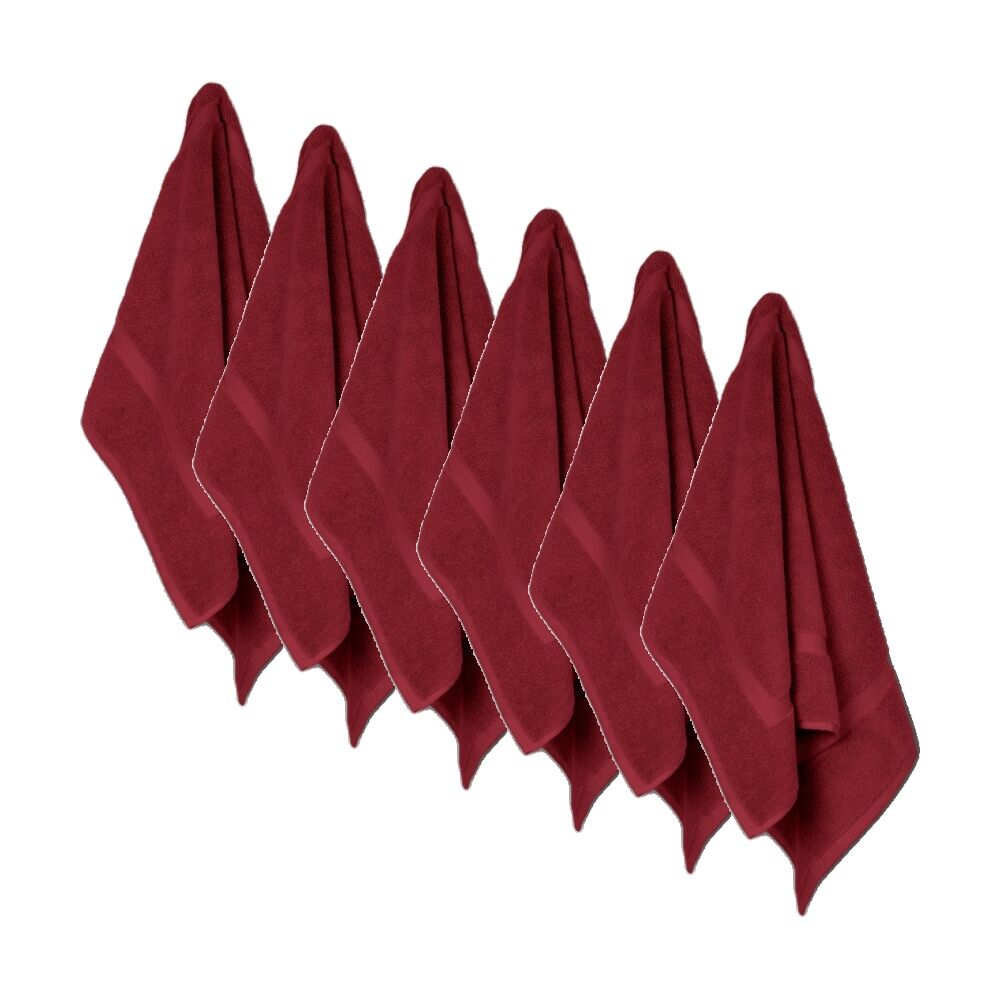 6x Ardor St Regis Collection 50x80cm Cotton Bath Mat Towel Bathroom Berry
