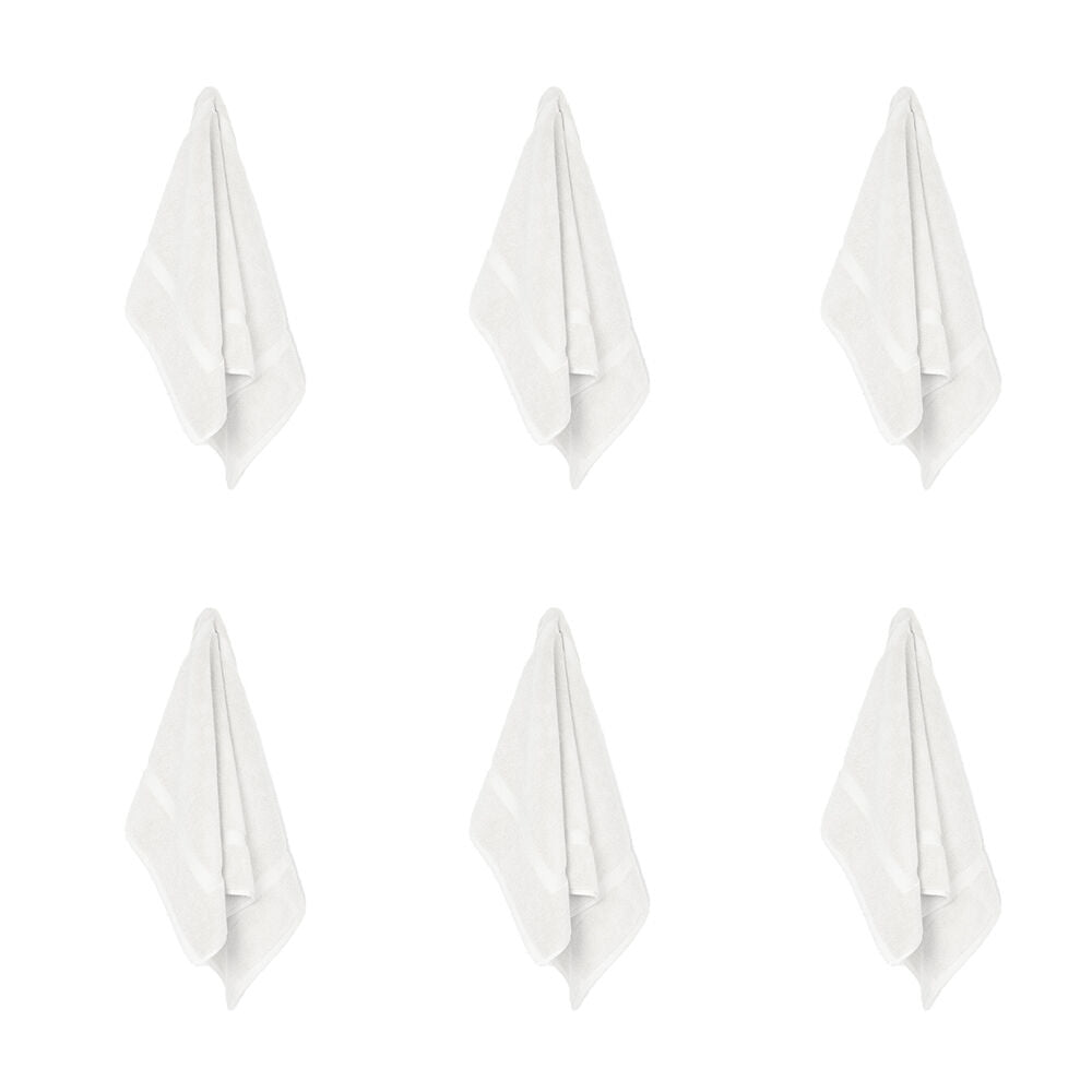 6PK Ardor St Regis Collection 50x80cm Bath Mat White