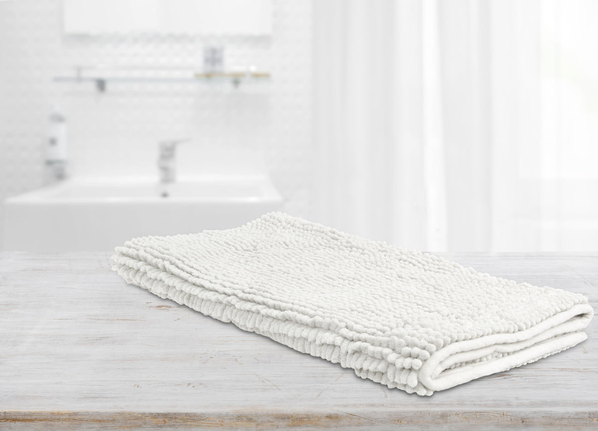 Ardor Toggle 50x100cm Bath Mat White