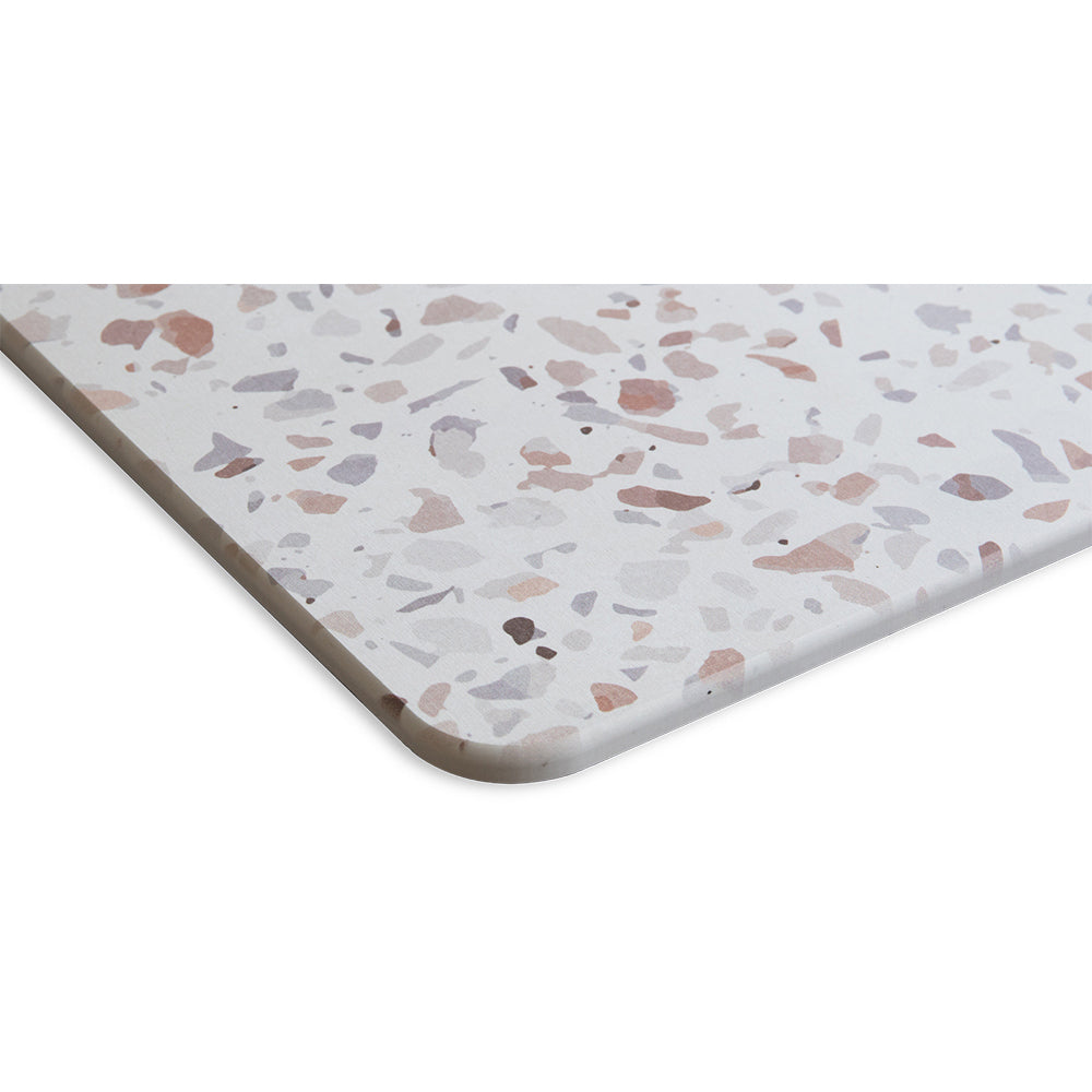 Algodon Dri Moisture Wicking Bath Stone/Mat Terrazzo 60x39cm