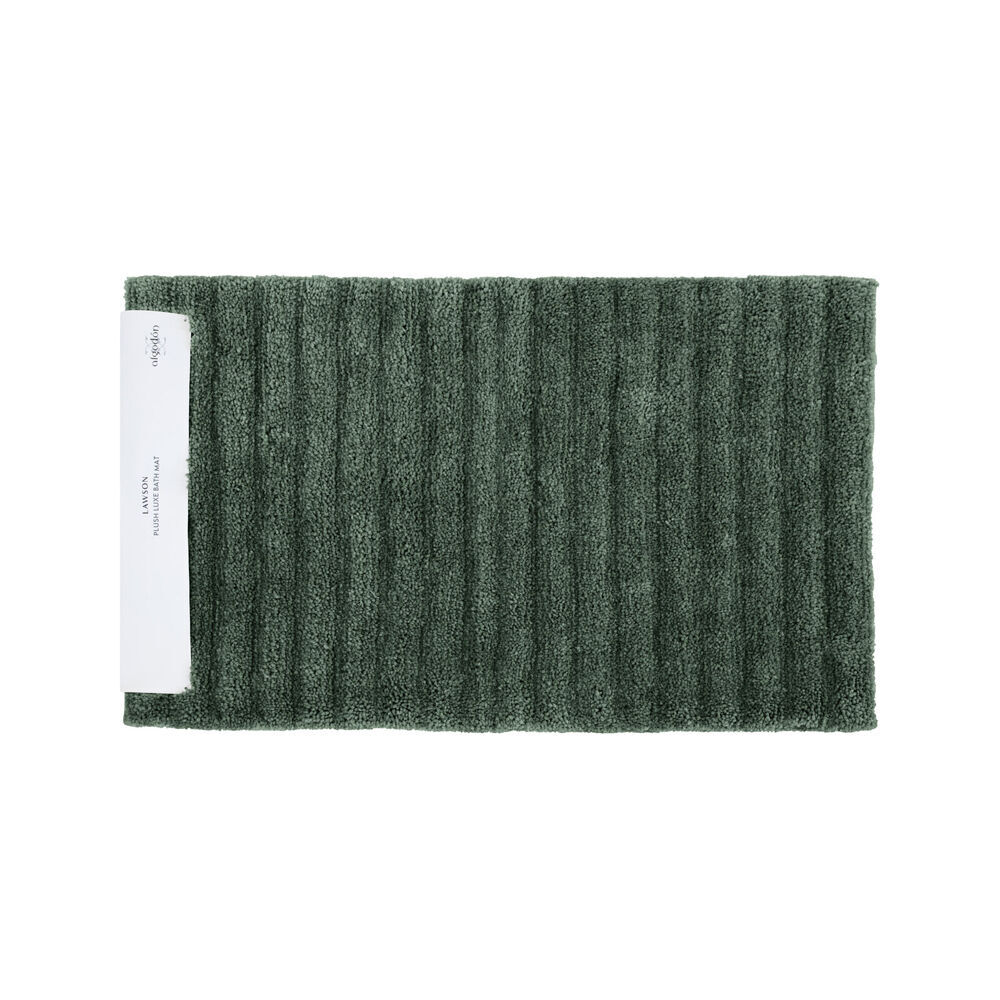 2PK Algodon Polyester Lawson Plush Bath Runner Non-Slip Soft Mat Thyme 50x80cm