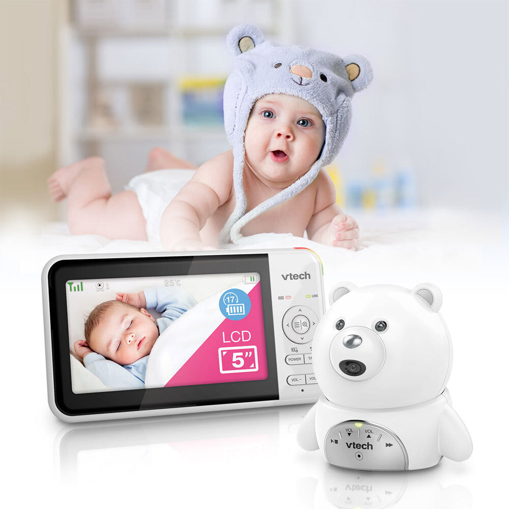 VTech Full Colour Baby Video & Audio Monitor Camera Pack - White