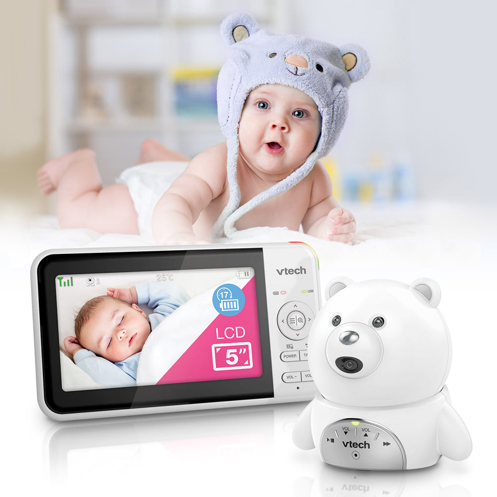 VTech Full Colour Baby/New Born Video & Audio Monitor - White