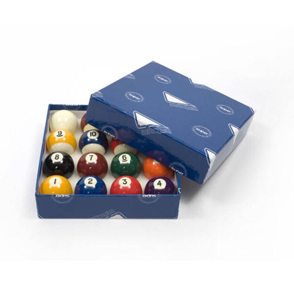 12pc Mitchell Kelly Pool 2" Super Set Polyester A Grade Balls Billiards/Pool