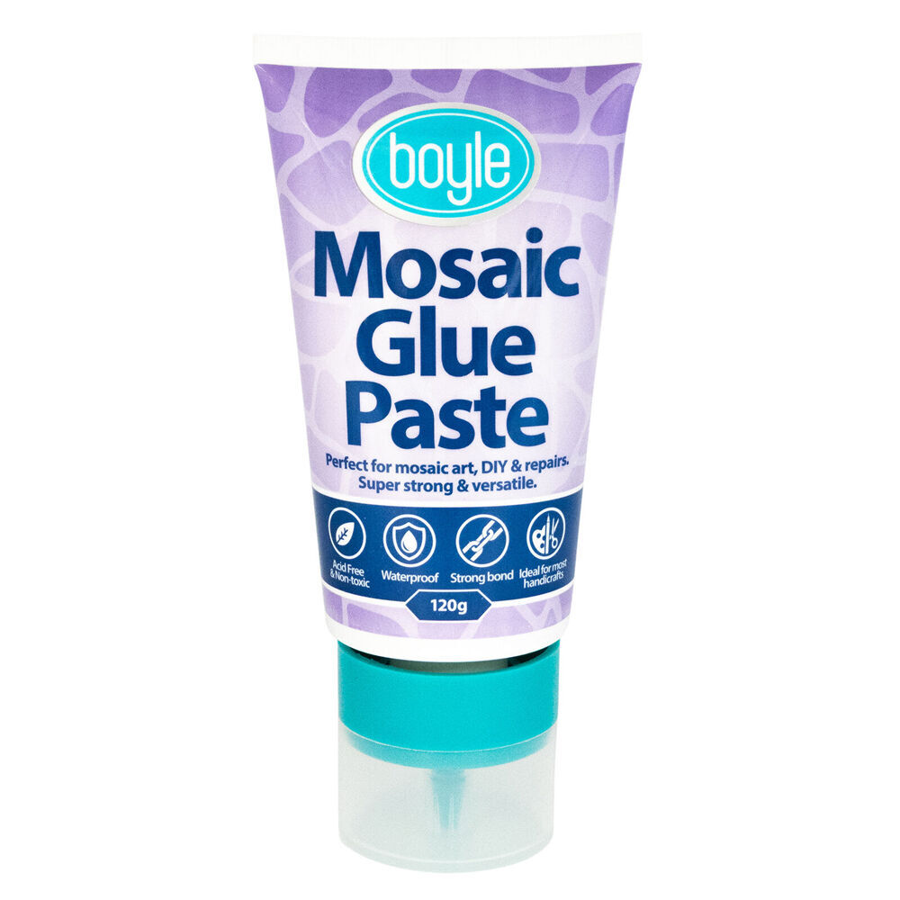 6PK Boyle Mosaic/Craft Adhesive Glue Paste 120g Non-Toxic Multipurpose 3y+