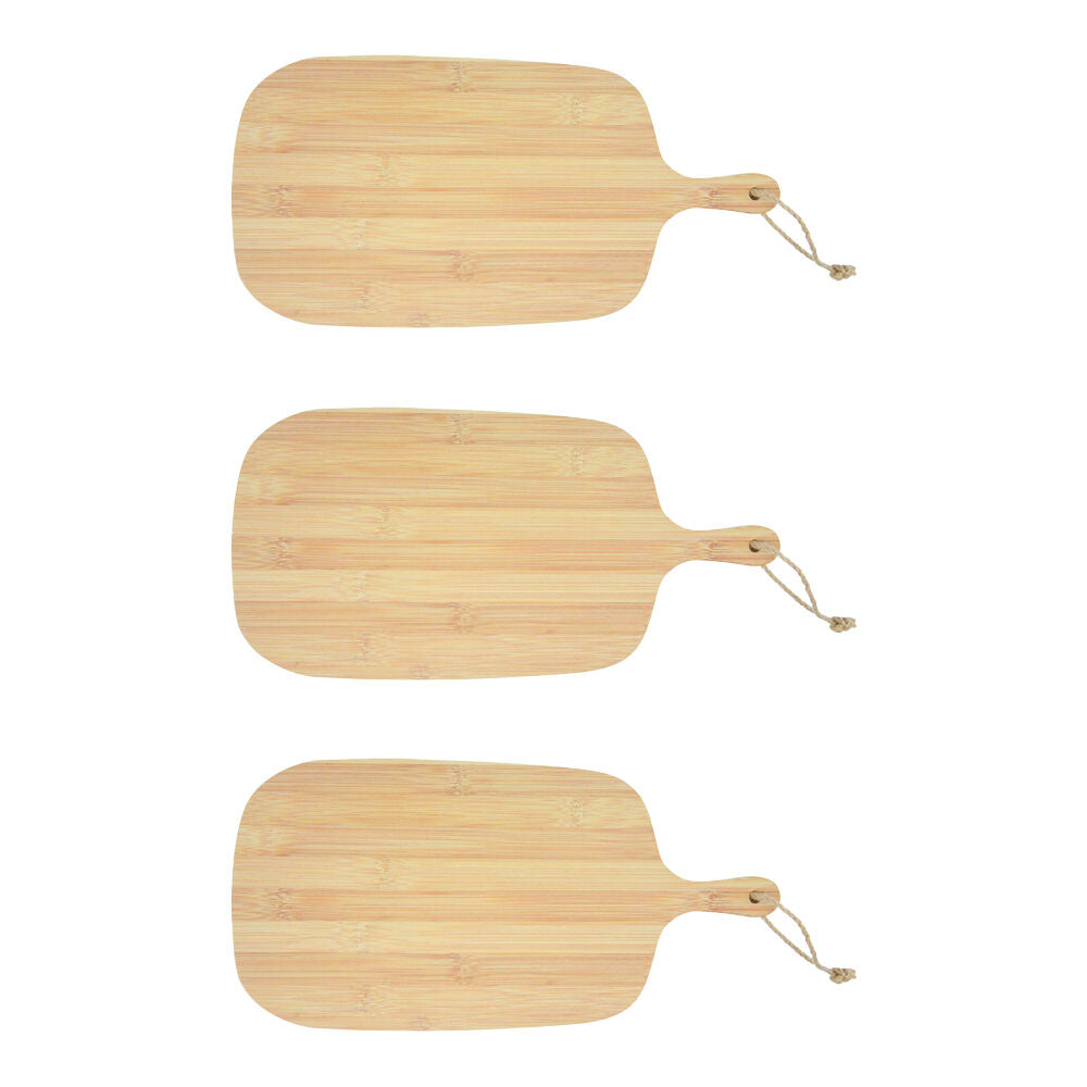 3PK Boyle Bamboo Chopping & Serving Board Large For Kitchen/Crafts 40x19x1.2cm